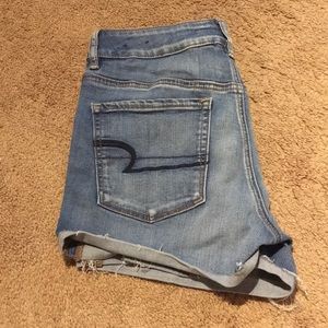 Medium Wash High Waisted Shorts
